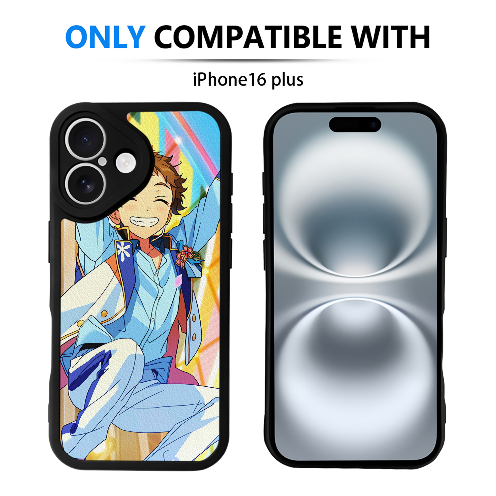 （画像用） あんさんぶるスターズ! Ensemble Stars 【iPhone 16シリーズ対応】シリコンスマホケース（レザー調） 材質：シリコン